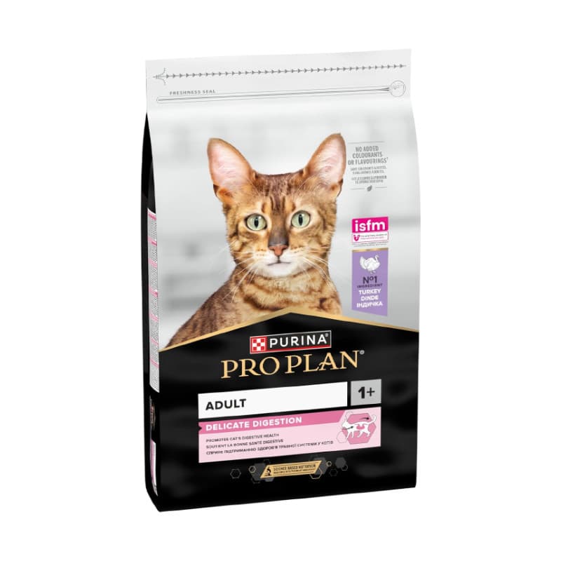 غذای خشک درمانی گربه بالغ پروپلن مدل دلیکیت با طعم بوقلمون ProPlan Delicate Digestion وزن 1.5 کیلوگرم — تصویر ۲