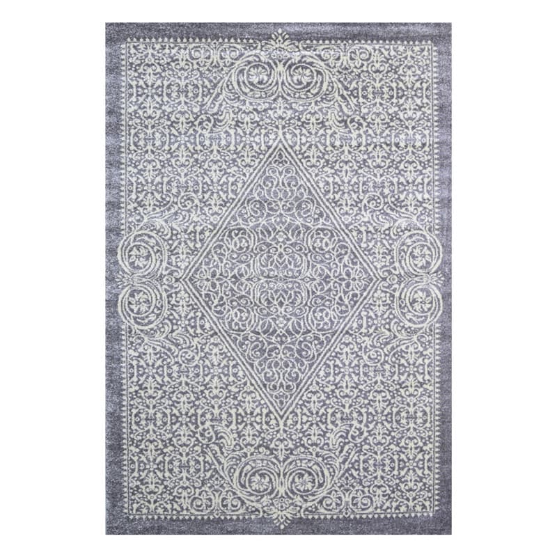 فرش ماشینی 320 شانه فرش سهند زمینه خاکستری حاشیه نقره ای مدل SO10.0A — تصویر ۸