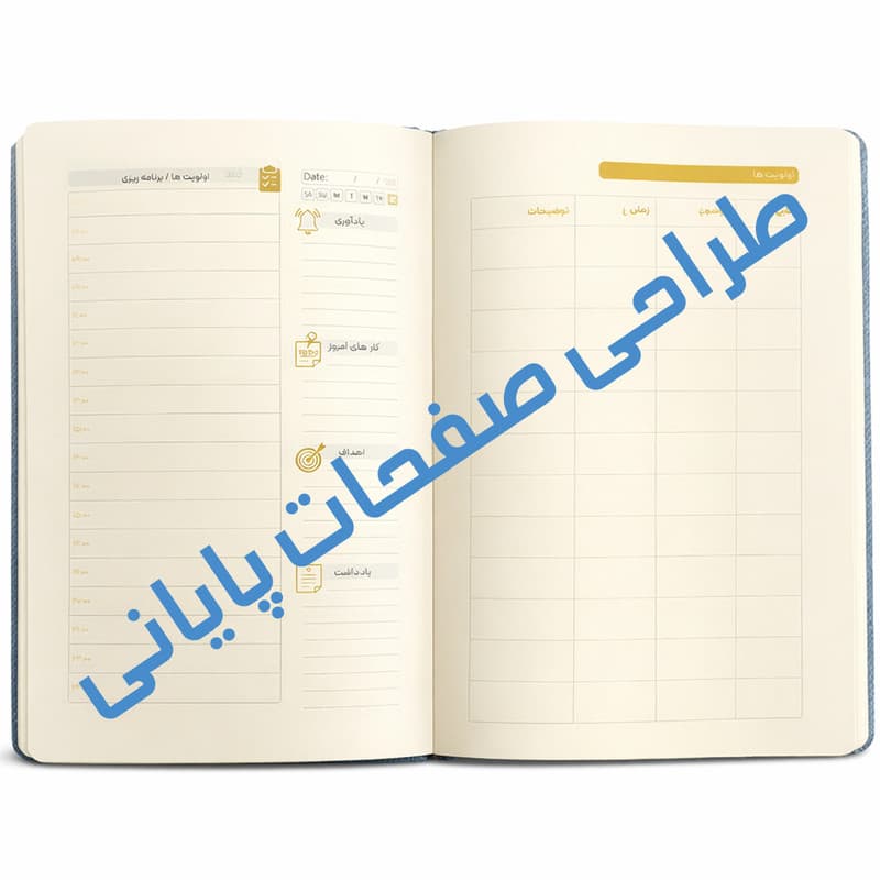 دفتر برنامه‌ریزی 80 برگ مدل روزانه اداری — تصویر ۴