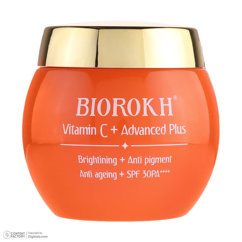 کرم مرطوب کننده بایورخ مدل Vitamin C مناسب برای انواع پوست وزن 120 گرم — تصویر ۳