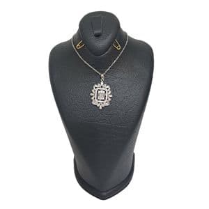 گردنبند نقره زنانه مدل مژگان 2 RZN