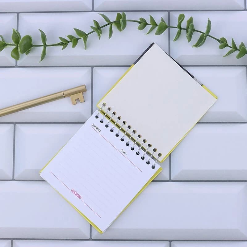 دفترچه یادداشت 50 برگ آونگ طرح کلاسیک بالا بازشو — تصویر ۶