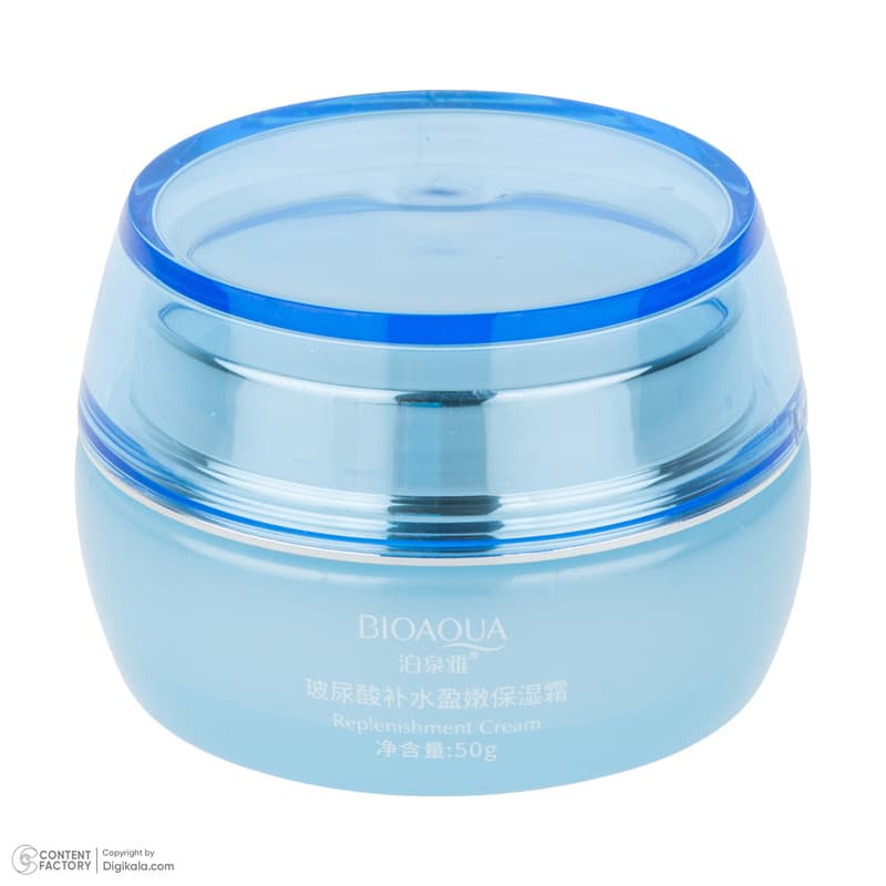 کرم مرطوب کننده دست و صورت بی آکوا مدل Hyaluronic Acid مناسب برای انواع پوست وزن 50 گرم — تصویر ۳