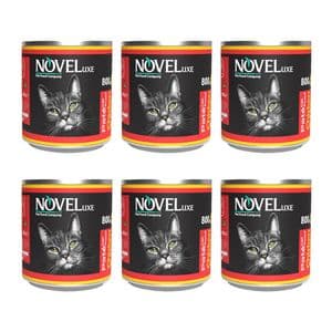 کنسرو گربه نوول لوکس مدل Chicken Liver وزن 800 گرم بسته 6 عددی