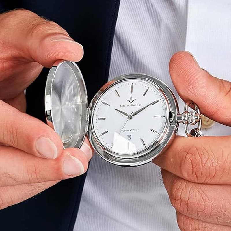 ساعت جیبی عقربه ای لوسین روشا مدل R0429123002 — تصویر ۴