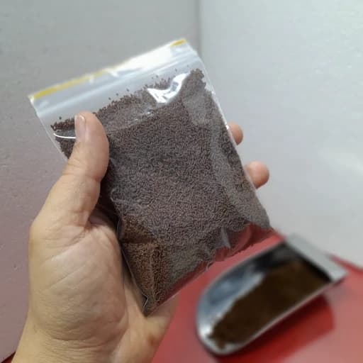 غذای 1 میلی پروتئین بالا آکواریوم 100 گرمی (قطر1 طول 2)