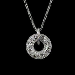 گردنبند نقره زنانه مدل حلقه کد 599.206