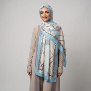 شال زنانه مدل نخی چهارخانه