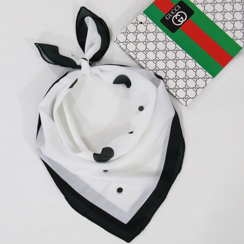 دستمال سر و گردن زنانه مدل مینی نخی طرح توپی کد ana-2681 — تصویر ۵