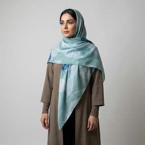 روسری زنانه مدل نخ پنبه بهاره 1402 کد ana-1483