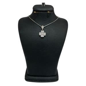 گردنبند نقره زنانه مدل گلی کد 00189