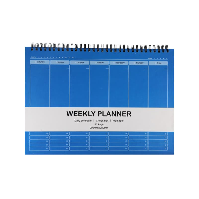 دفتر برنامه ريزي 60 برگ هميشه مدل weekly planner — تصویر ۳