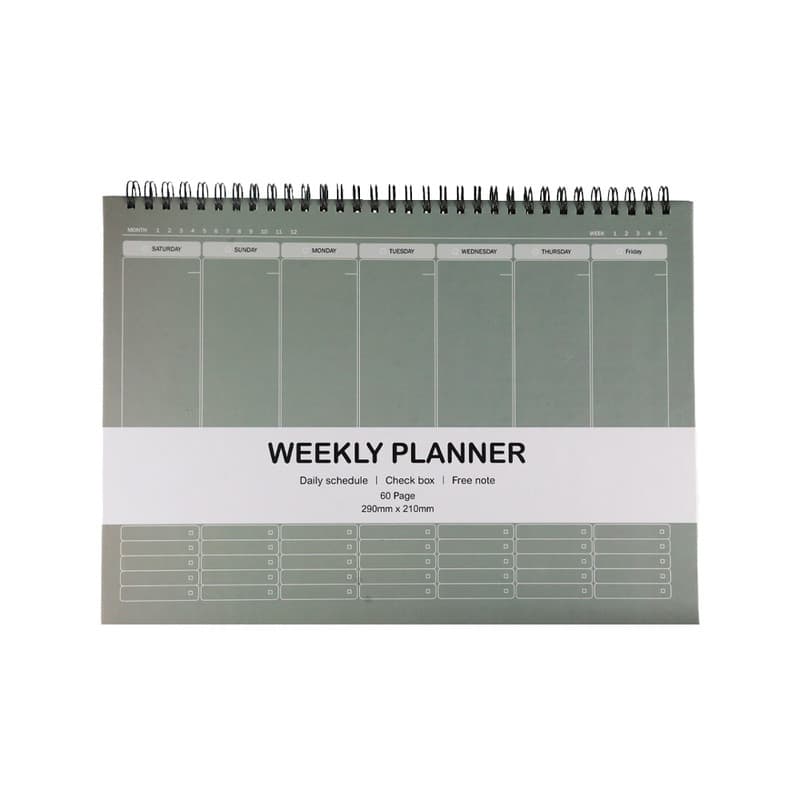 دفتر برنامه ريزي 60 برگ هميشه مدل weekly planner — تصویر ۴