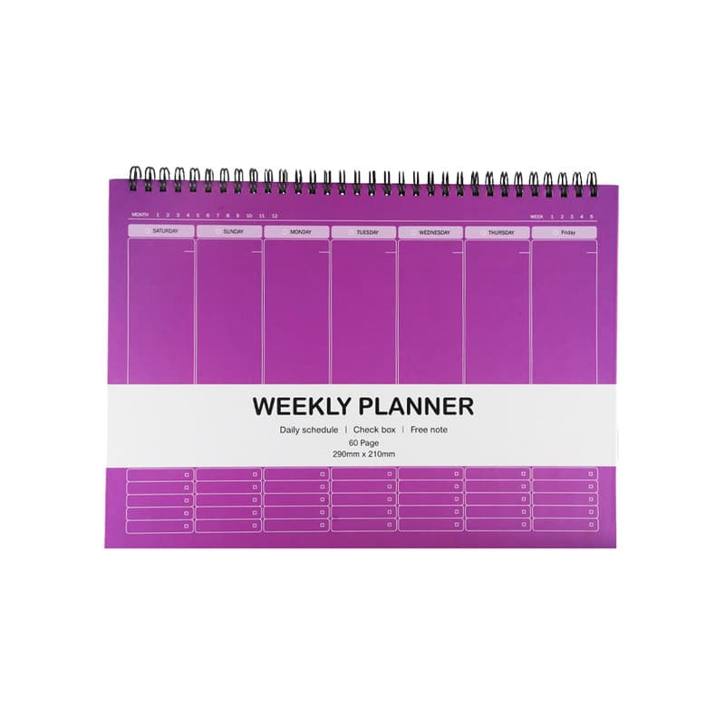 دفتر برنامه ريزي 60 برگ هميشه مدل weekly planner — تصویر ۵