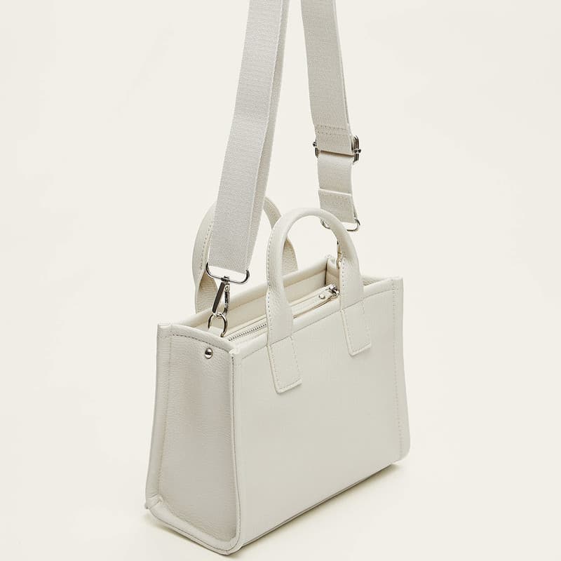 کیف دستی زنانه استرادیواریوس مدل Mini Faux Leather Tote — تصویر ۲