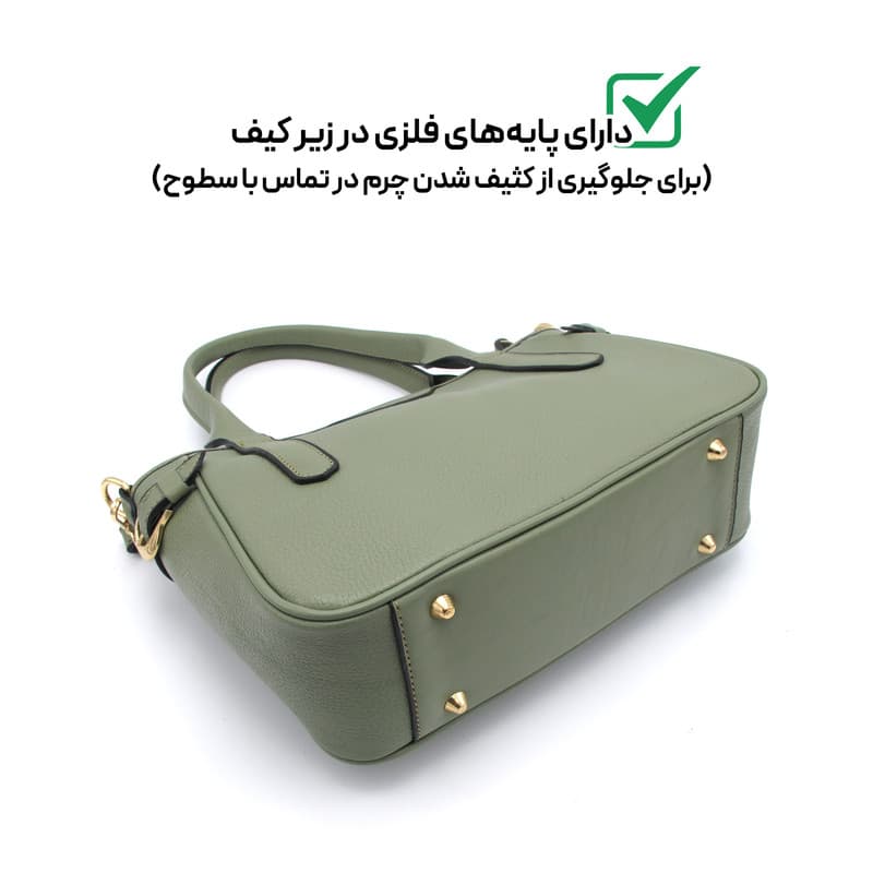 کیف دوشی زنانه مدل چرم طبیعی کد MRS145F — تصویر ۳