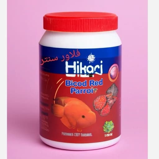 غذای رنگ ماهی هیکاری مخصوص ماهی گوشتخوار. فلاور. پرت وزن 150 گرم