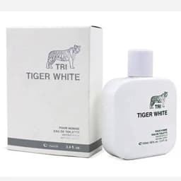 ادکلن TIGER WHITE رایحه ادکلن لاگوست سفید حجم صدمیل — تصویر ۵