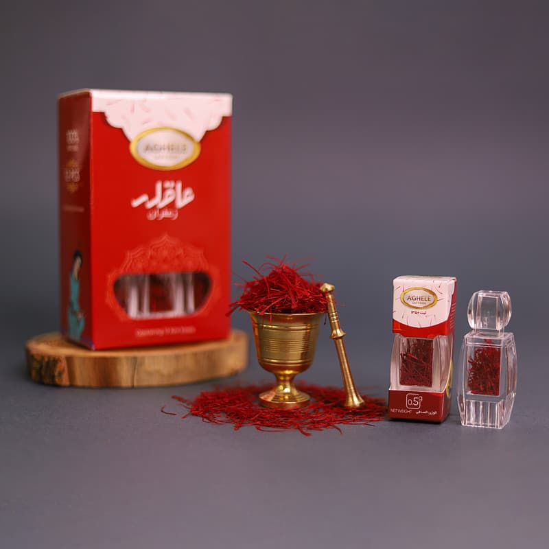 زعفران آذین عاقله - 1 گرم بسته 12 عددی — تصویر ۳
