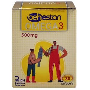 کپسول امگا 3 بهستان بسته 30 عددی