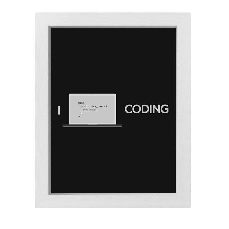 تابلو طرح برنامه نویسی مدل I Love Coding — تصویر ۴