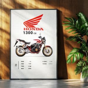 تابلو بکلیت طرح موتور سنگین هوندا HONDA CB1300 مدل b-po1736 فریم مشکی