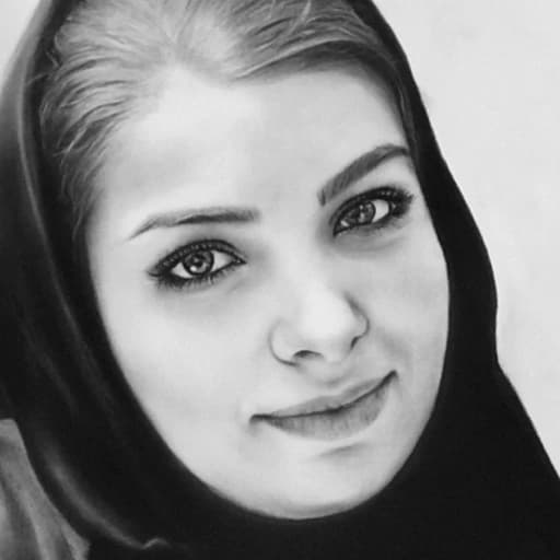تابلو نقاشی چهره خانوم سایز a3