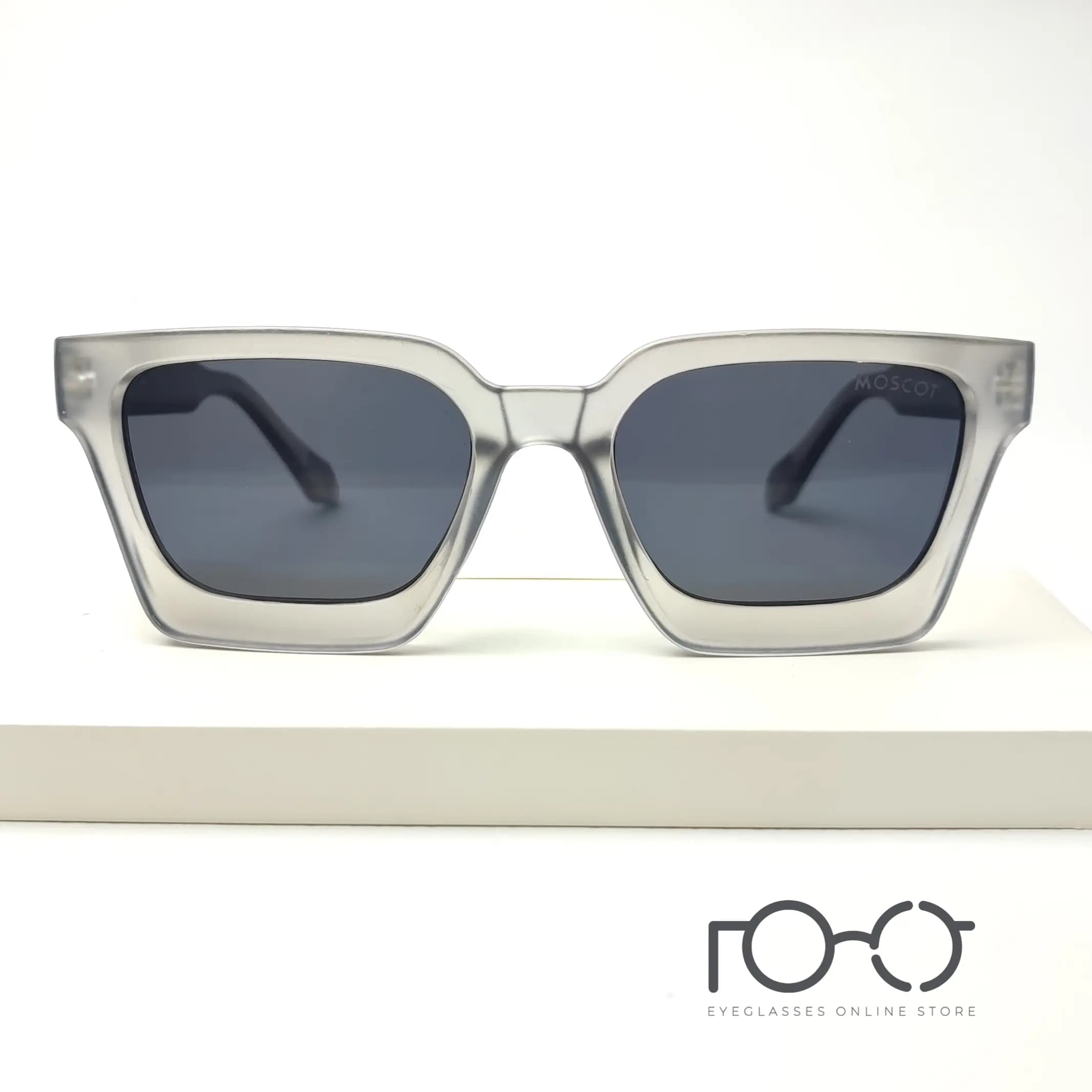 عینک آفتابی موسکات MOSCOT کائوچو کد YS-1079 رنگ طوسی با لنز دودی — تصویر ۷