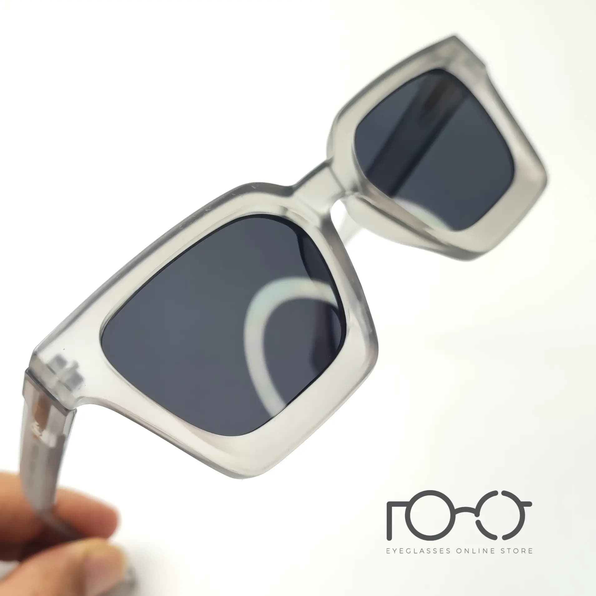 عینک آفتابی موسکات MOSCOT کائوچو کد YS-1079 رنگ طوسی با لنز دودی — تصویر ۶