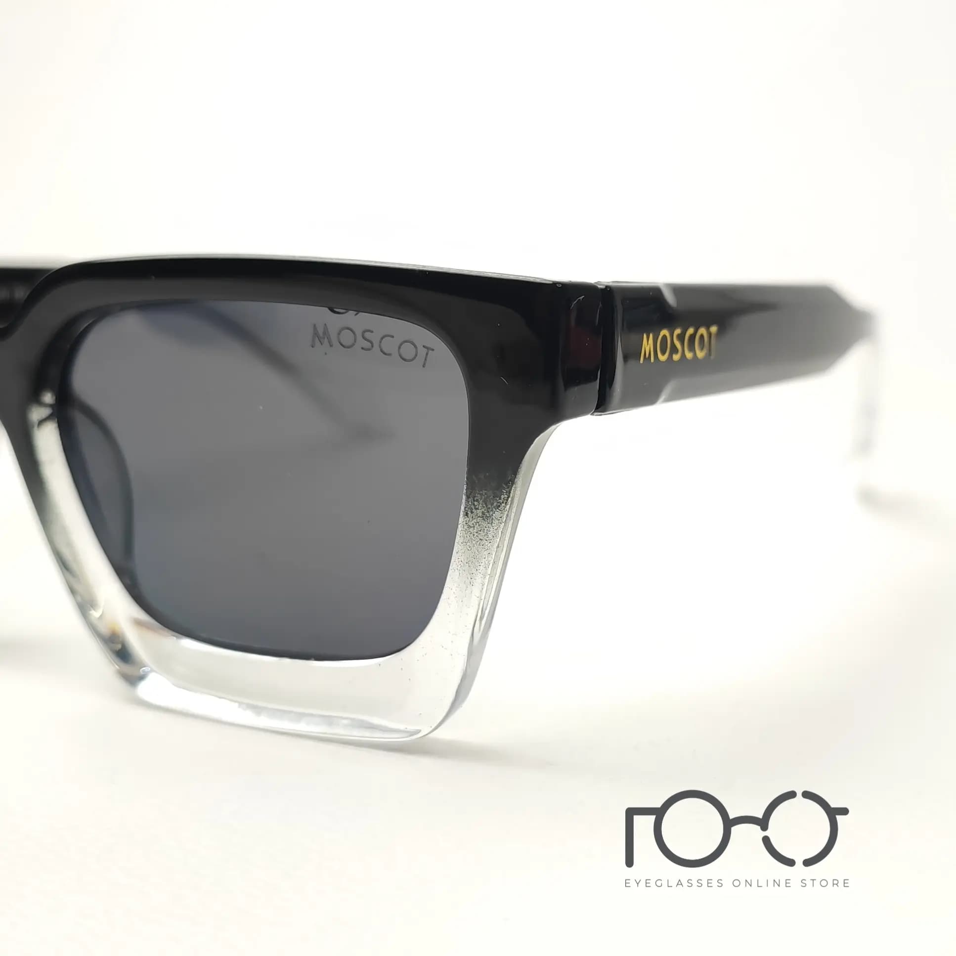 عینک آفتابی موسکات MOSCOT کائوچو کد YS-1079 رنگ مشکی پیانویی با لنز دودی — تصویر ۱۱