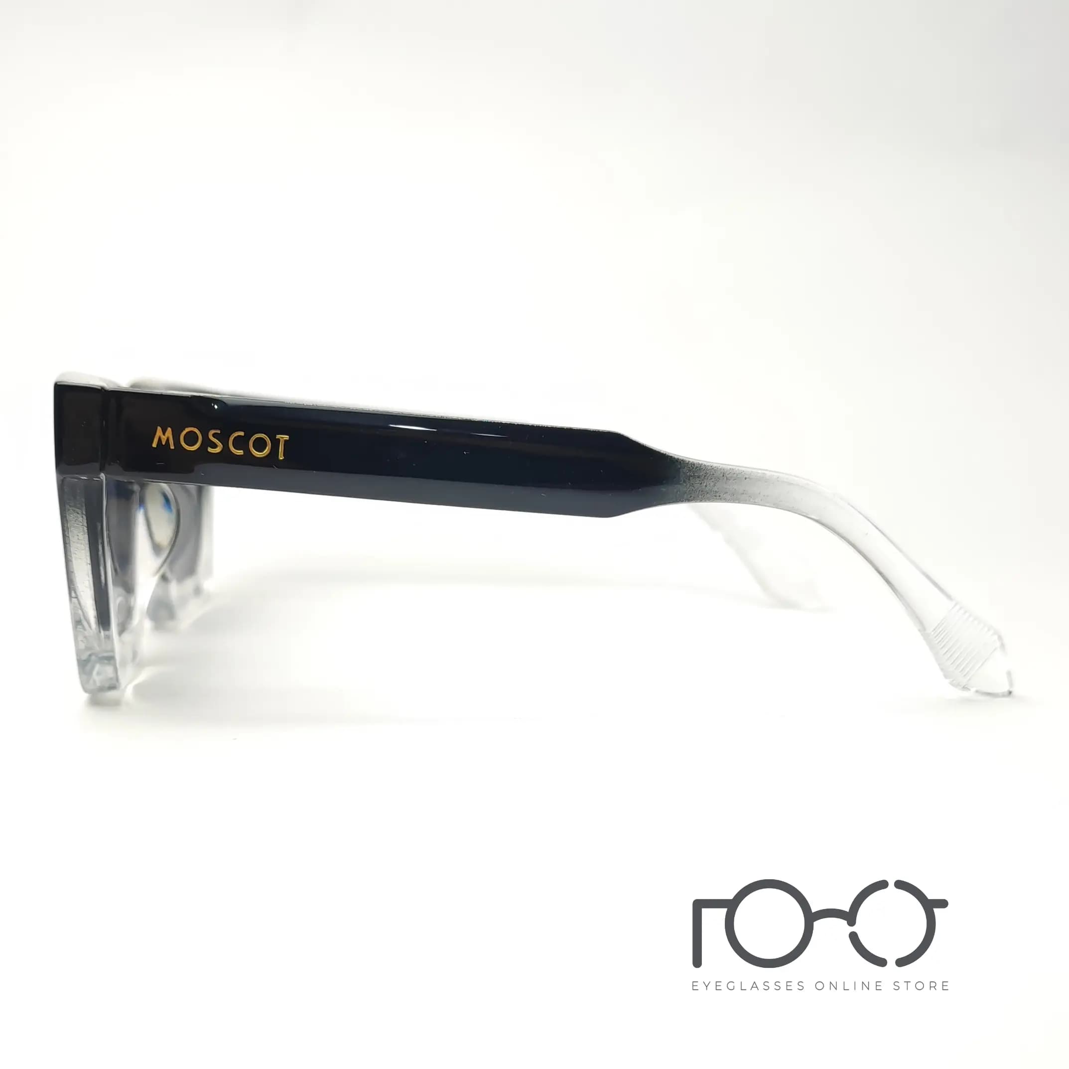 عینک آفتابی موسکات MOSCOT کائوچو کد YS-1079 رنگ مشکی پیانویی با لنز دودی — تصویر ۱۲