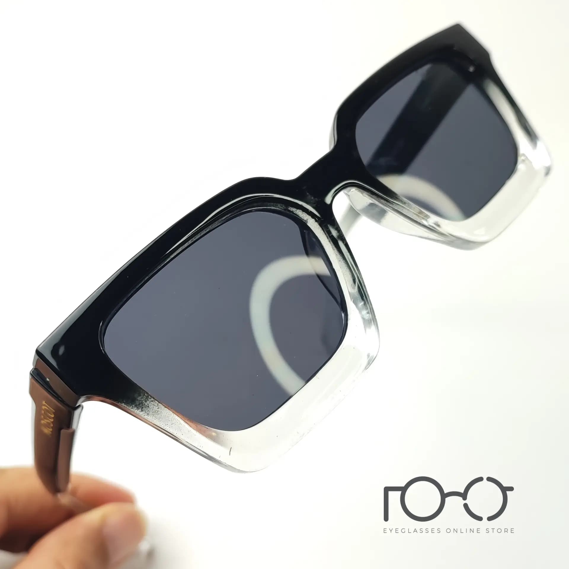 عینک آفتابی موسکات MOSCOT کائوچو کد YS-1079 رنگ مشکی پیانویی با لنز دودی — تصویر ۶
