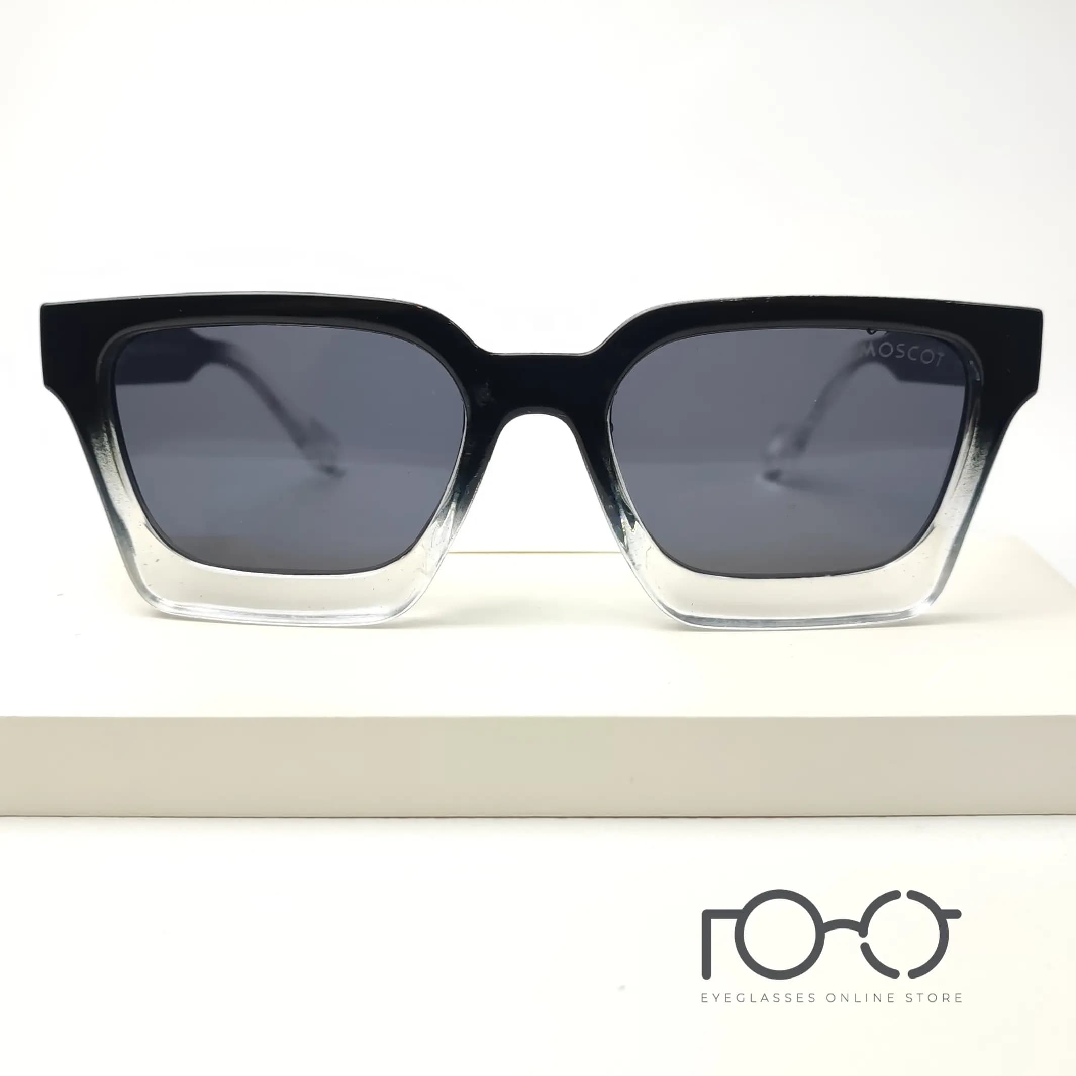 عینک آفتابی موسکات MOSCOT کائوچو کد YS-1079 رنگ مشکی پیانویی با لنز دودی — تصویر ۷