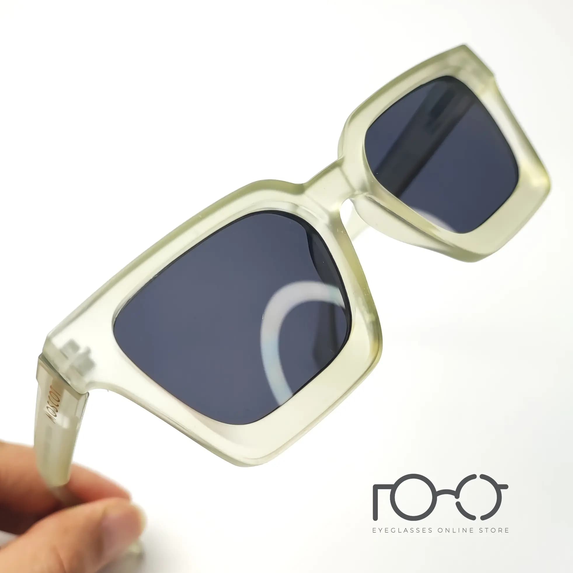 عینک آفتابی موسکات MOSCOT کائوچو کد YS-1079 رنگ سبز با لنز دودی — تصویر ۶