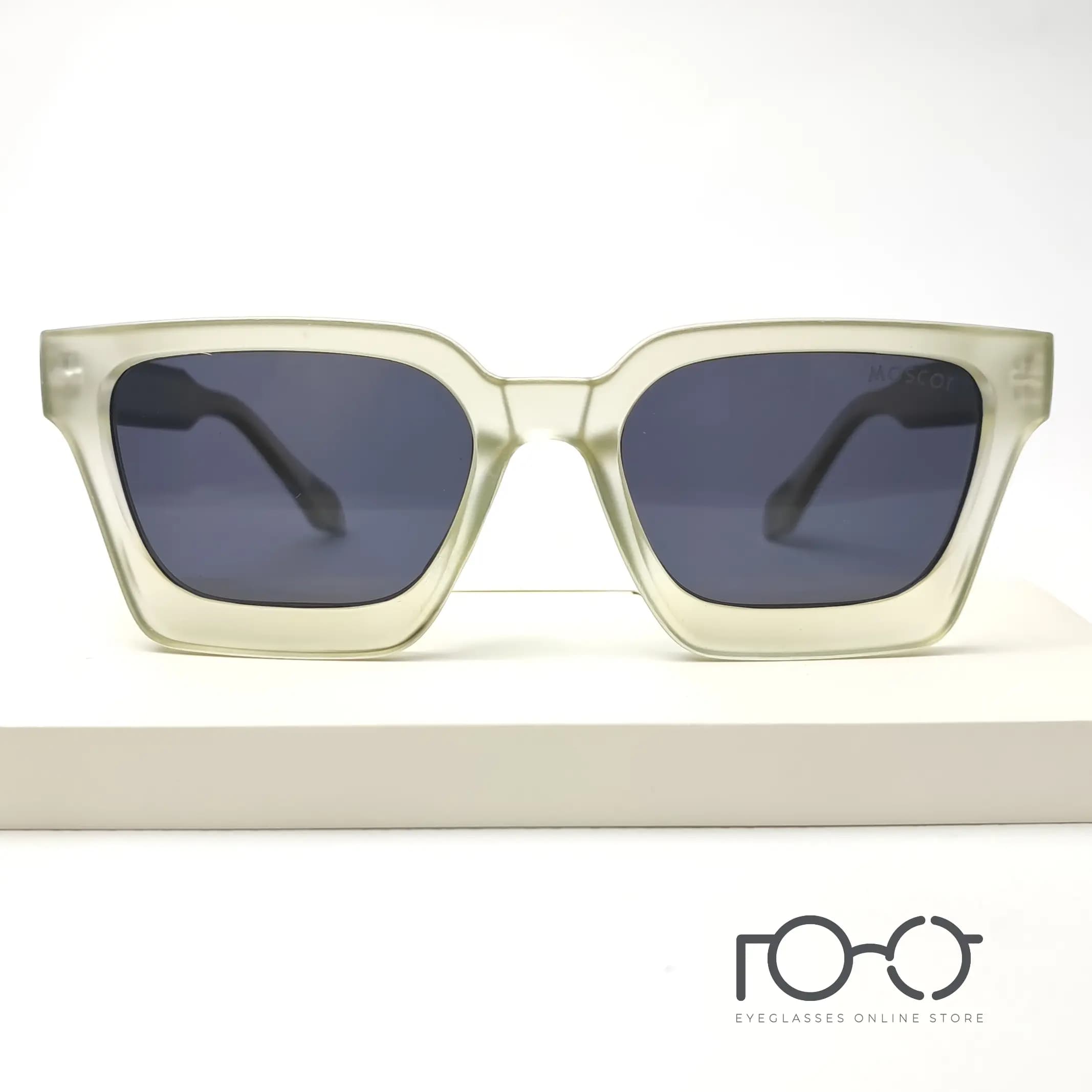 عینک آفتابی موسکات MOSCOT کائوچو کد YS-1079 رنگ سبز با لنز دودی — تصویر ۷