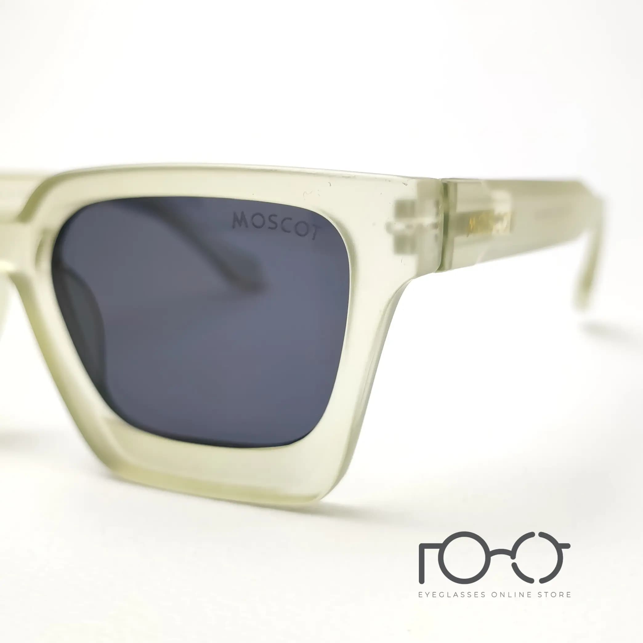 عینک آفتابی موسکات MOSCOT کائوچو کد YS-1079 رنگ سبز با لنز دودی — تصویر ۳