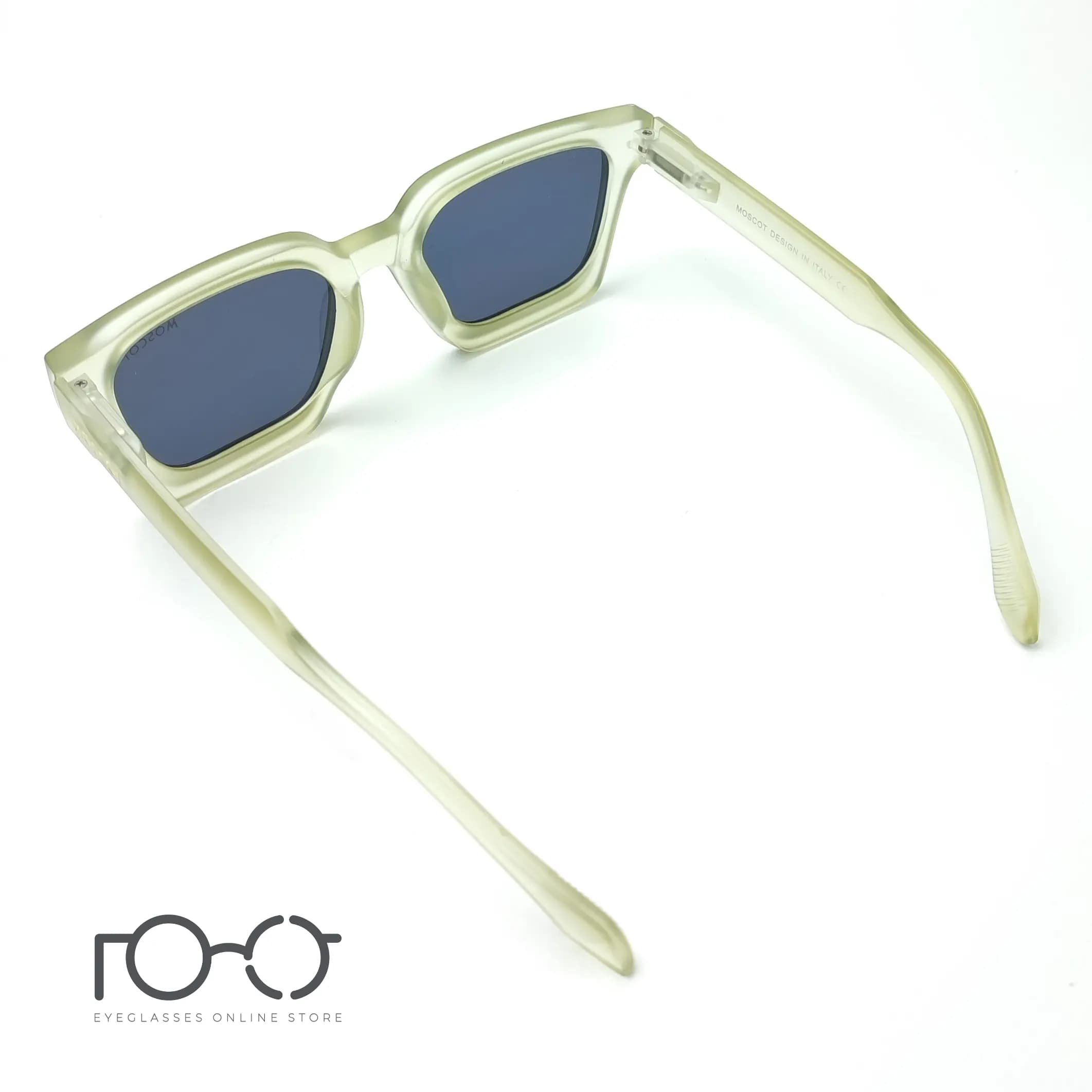 عینک آفتابی موسکات MOSCOT کائوچو کد YS-1079 رنگ سبز با لنز دودی — تصویر ۵