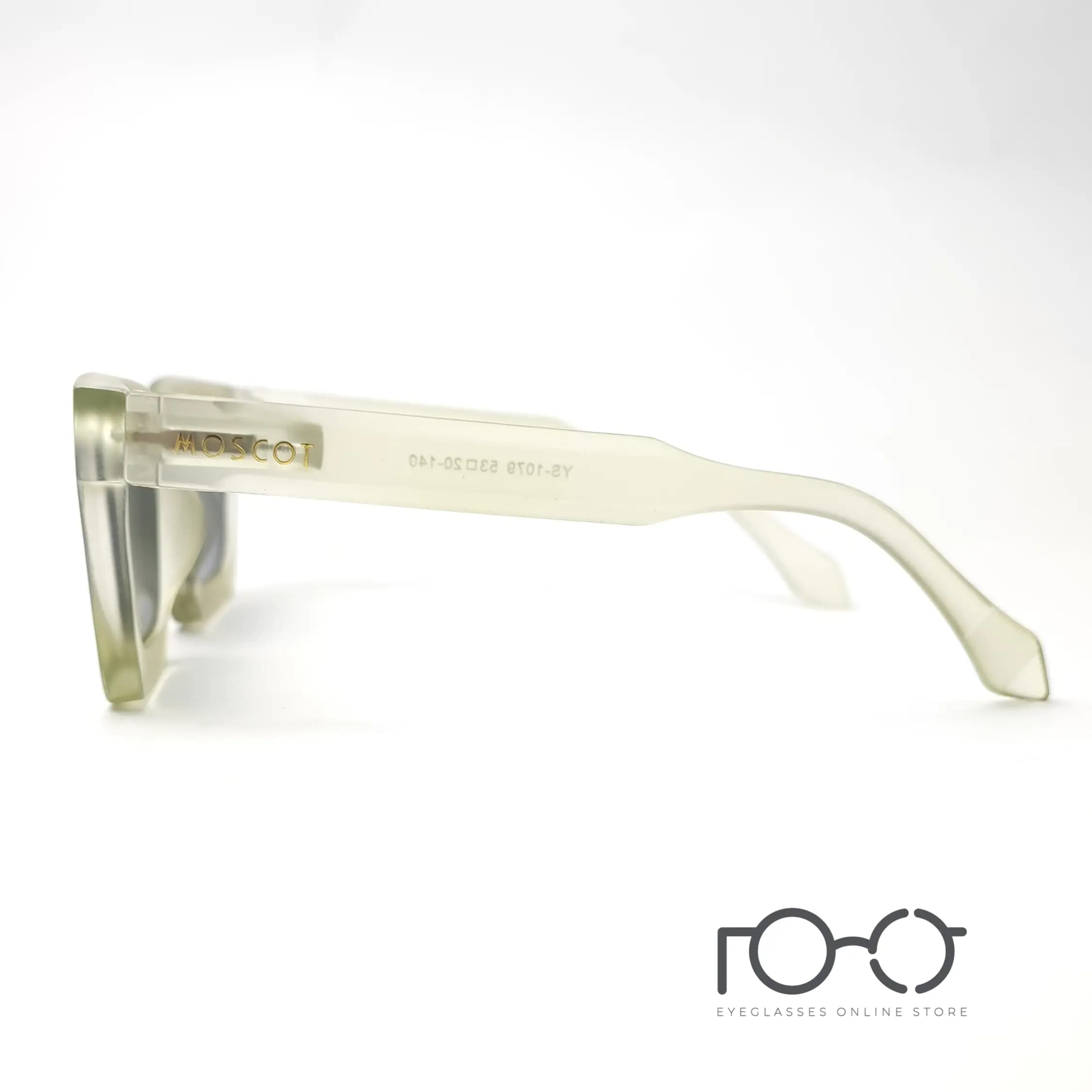 عینک آفتابی موسکات MOSCOT کائوچو کد YS-1079 رنگ سبز با لنز دودی — تصویر ۴