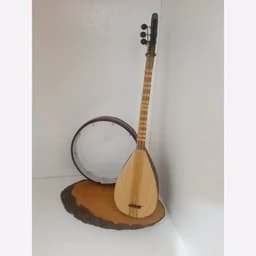 ساز یاغلما و دف مینیاتوری سایز بزرگ متریال چوبی — تصویر ۳