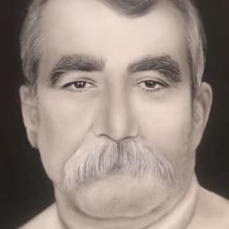 تابلو نقاشی چهره سیاه قلم — تصویر ۳