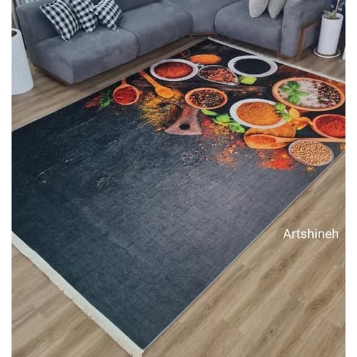 فرش آشپزخانه مخمل ترک طرح ادویه K120 (پس کرایه)