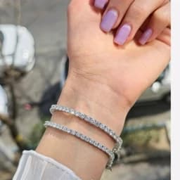 دستبند نقره تنیسی پرطرفدار PRM 12 — تصویر ۳