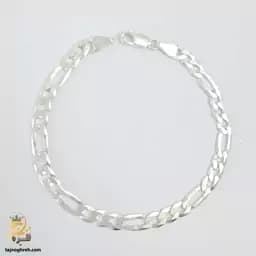 دستبند نقره فیگارو مردانه ایتالیایی مدل BSM B18 — تصویر ۷