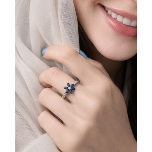انگشتر نقره زنانه عیار 925 — تصویر ۲