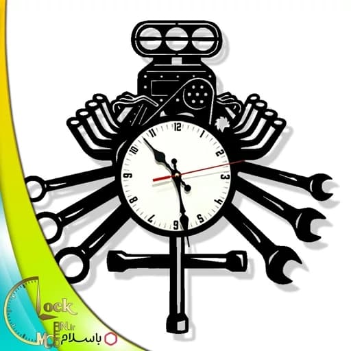 ساعت دیواری طرح مکانیکی کد 862 (پس کرایه) — تصویر ۲