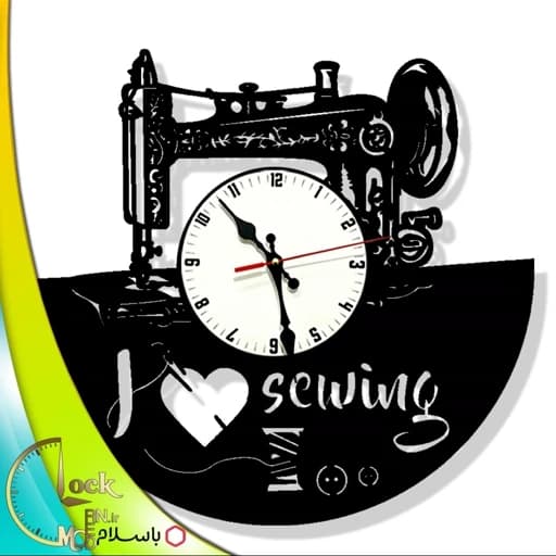 ساعت دیواری طرح خیاطی کد 655 (پس کرایه) — تصویر ۲