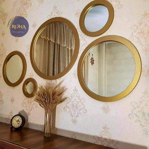 آینه دکوراتیو گرد 5 عددی (پس کرایه)