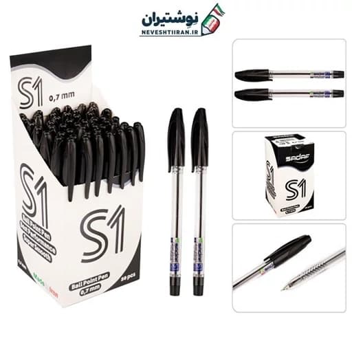 خودکار مشکی ژله ای صدف نوک 0.7 مدل S1