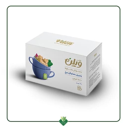 دمنوش گیاهی ( زنجبیل ، نعنا ، گل سرخ ) گلدن ویلن کیسه ای 20 عددی — تصویر ۴