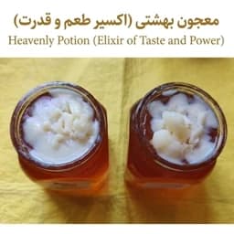 ژل رویال خالص (یک بسته 10 گرم) ترکیب با نیم کیلو عسل آویشن برف انبار (معجون بهشتی) — تصویر ۳